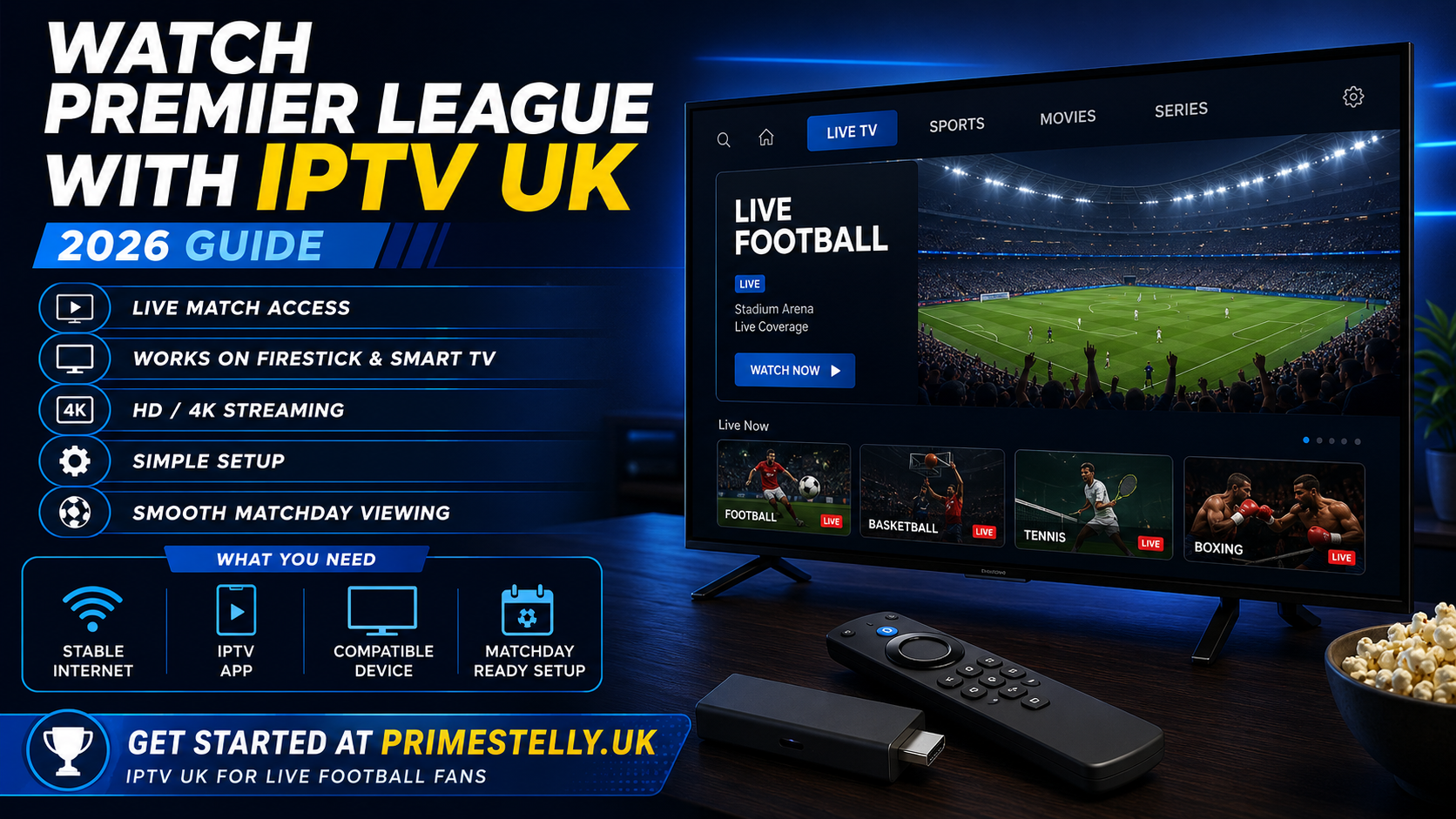 watch Premier League IPTV UK